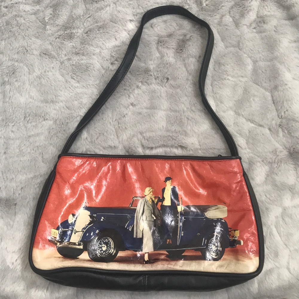 Nancy Lucia Photo Printed Leather Bag